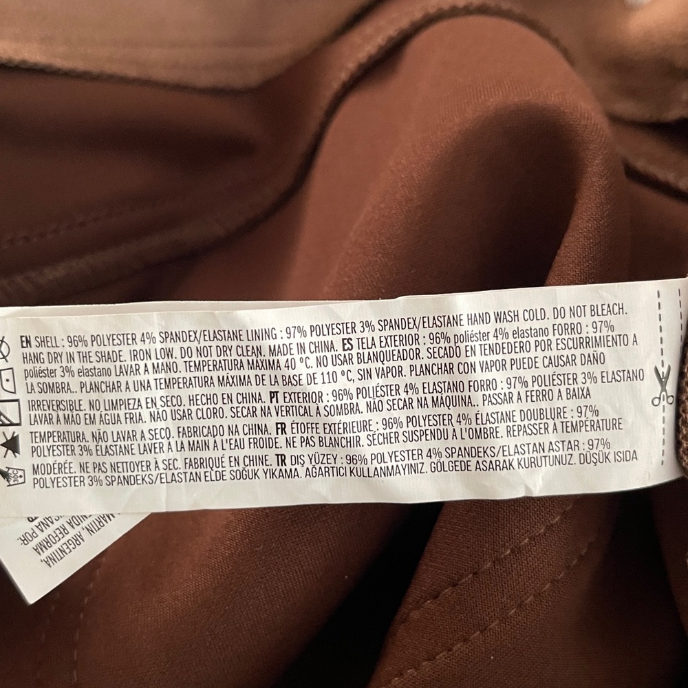 NWT...Forever 21 Brown Boot Cut Suede-Look Pants - Picture 12 of 12